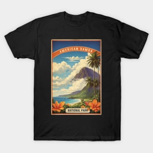 American Samoa National Park USA Vintage Travel Retro Tourism T-Shirt